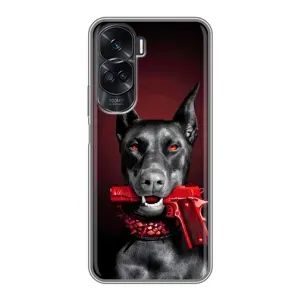 Чехол ДОБЕРМАН для Huawei Honor 90 Lite (Доберман злой)