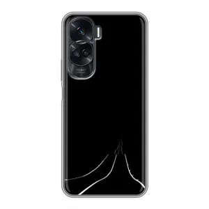 Чехол с картинками на черном фоне для Huawei Honor 90 Lite (Дорога)