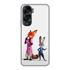 Силіконовий чохол з принтом Зоотрополіс для Huawei Honor 90 Lite (Джуді і Нік)