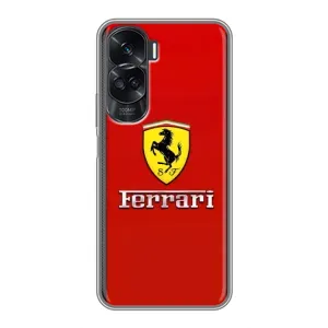 Силіконовий бампер з картинкою машини на Huawei Honor 90 Lite (Ferrari Logo)