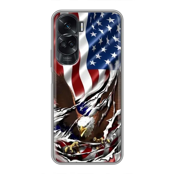 Чехол с рисунком «Флаг USA» для Huawei Honor 90 Lite Чехол с рисунком «Флаг USA» для Huawei Honor 90 Lite