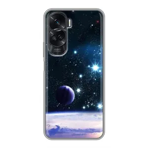 Чохол (ТПУ) з планетами на Huawei Honor 90 Lite (Космічний вид)