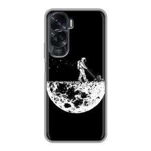 Силіконовый Чохол з принтом "Космонавти" на Huawei Honor 90 Lite (Космонавт)