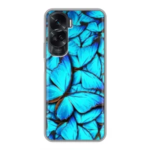 Силиконовый бампер с картинкой животных для Huawei Honor 90 Lite (Крылья бабочек)