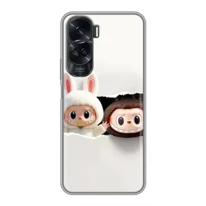 Чохол з принтом Лабубу для Huawei Honor 90 Lite (Фігурки Labubu)