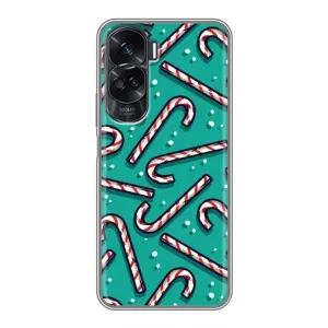 Силиконовый бампер на рождество для Huawei Honor 90 Lite (Леденцы)