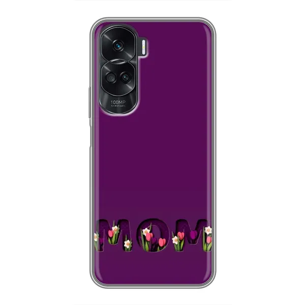 Чехол с рисунком «Мама с цветами» для Huawei Honor 90 Lite