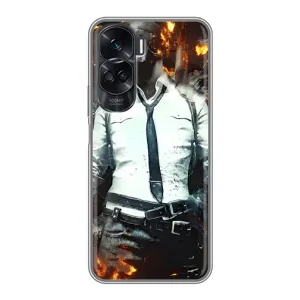 Силиконовый чехол с картинкой "Герой Pubg" на Huawei Honor 90 Lite (Man Пубг)
