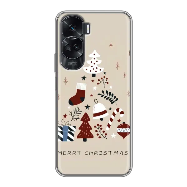 Чехол с рисунком «Merry Christmas» для Huawei Honor 90 Lite Чехол с рисунком «Merry Christmas» для Huawei Honor 90 Lite