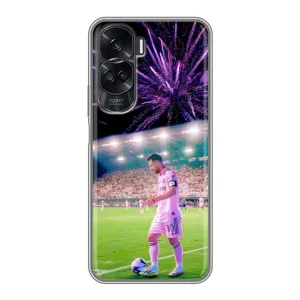 Чехлы Лео Месси в Майами на Huawei Honor 90 Lite (Месси в Майами)