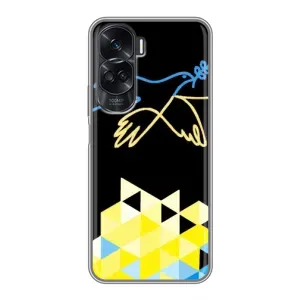 Чехол на Huawei Honor 90 Lite Украинский дизайн (Мир для Украины)