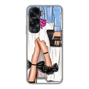 Силиконовый Чехол на Huawei Honor 90 Lite с картинкой Стильных Девушек (Мода)