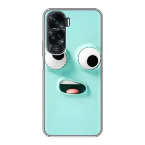 Силиконовые Чехлы (смешные стикеры) для Huawei Honor 90 Lite (Забавное мятное лицо)