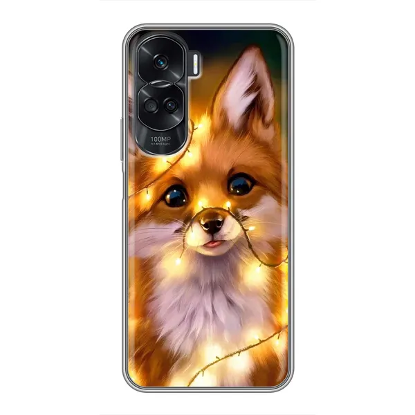 Чехол с рисунком «Новогодний лисенок» для Huawei Honor 90 Lite Чехол с рисунком «Новогодний лисенок» для Huawei Honor 90 Lite