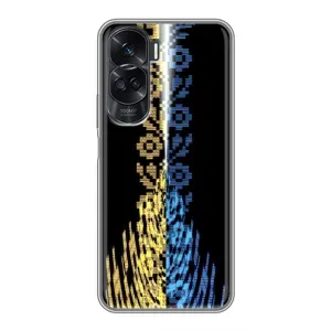 Силіконовый Чохол на Huawei Honor 90 Lite (Патріотична вишиванка)