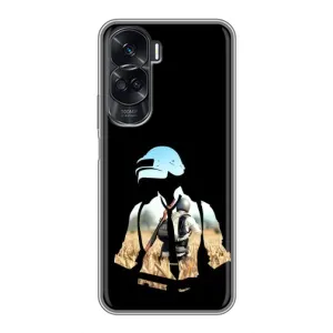 Силиконовый чехол с картинкой "Герой Pubg" на Huawei Honor 90 Lite (Пубг мен)