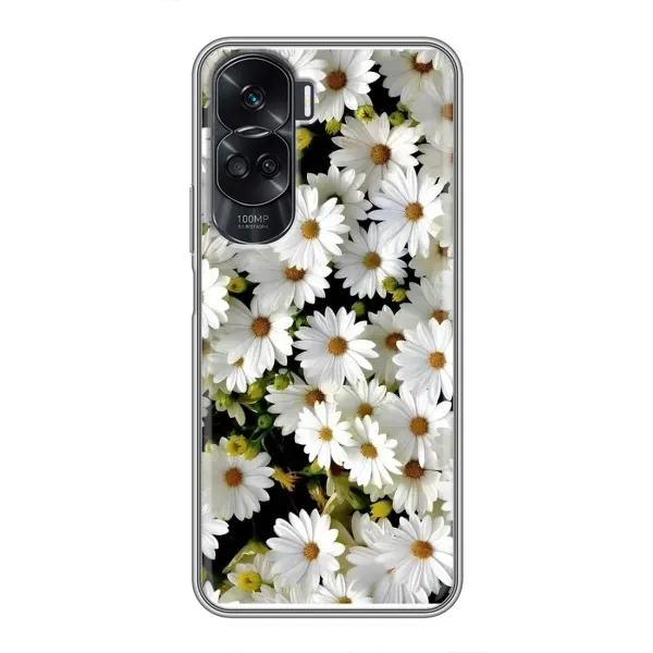 Чехол с рисунком «Рамка в ромашках» для Huawei Honor 90 Lite