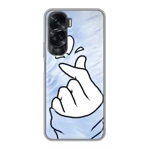 Чехлы (Знак сердечка) на Huawei Honor 90 Lite (Сердечка знак)