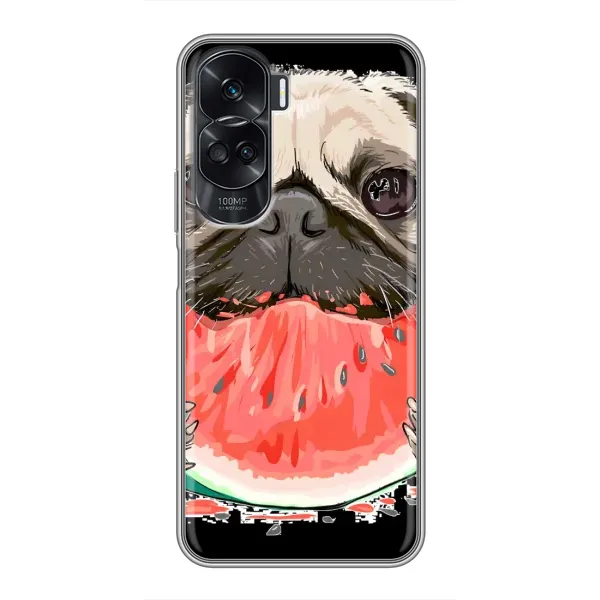 Чехол с рисунком «Смешной Мопс» для Huawei Honor 90 Lite Чехол с рисунком «Смешной Мопс» для Huawei Honor 90 Lite