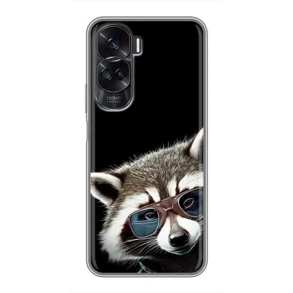 Чехол с рисунком «Стильный Енот» для Huawei Honor 90 Lite Чехол с рисунком «Стильный Енот» для Huawei Honor 90 Lite