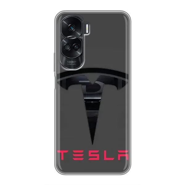 Чехол с рисунком «Logo TESLA» для Huawei Honor 90 Lite