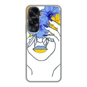 Чехол на Huawei Honor 90 Lite Украинский дизайн (Украинка на всю голову)