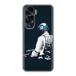 Силиконовый чехол с картинкой "Герой Pubg" на Huawei Honor 90 Lite (В экиперовке)