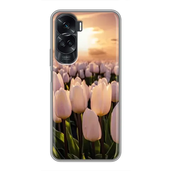 Чехол с рисунком «Закат с цветами» для Huawei Honor 90 Lite Чехол с рисунком «Закат с цветами» для Huawei Honor 90 Lite