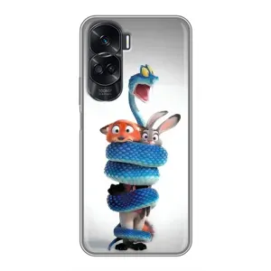 Силіконовий чохол з принтом Зоотрополіс для Huawei Honor 90 Lite (Змія Зоо)