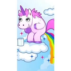 Чехол Unicorn на Huawei Honor Magic 5 Lite 5G (Радуга единорожка)