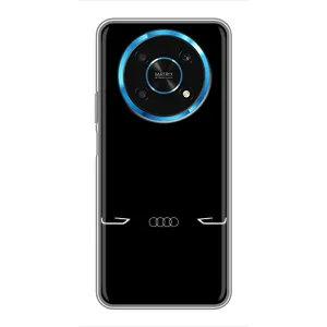 Силиконовый бампер с картинкой машины на Huawei Honor Magic 6 Lite 5G (Силует Audi)