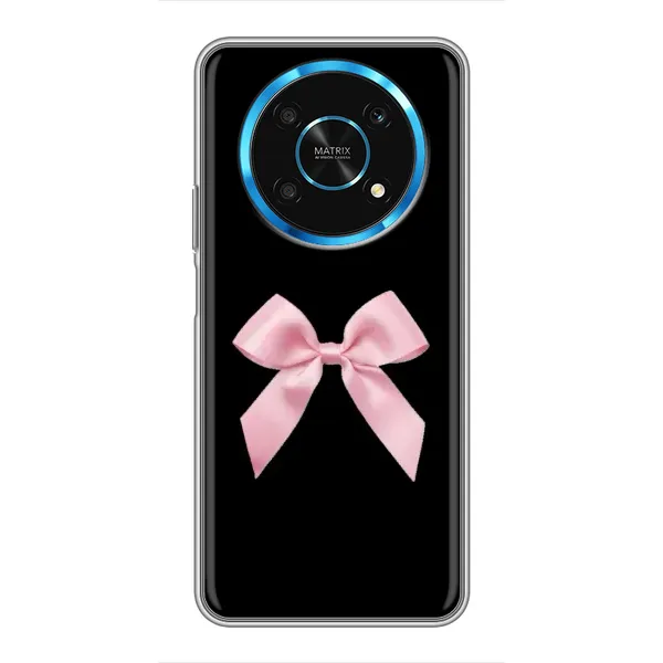 Чехол с рисунком «Бант на черном» для Huawei Honor Magic 6 Lite 5G Чехол с рисунком «Бант на черном» для Huawei Honor Magic 6 Lite 5G