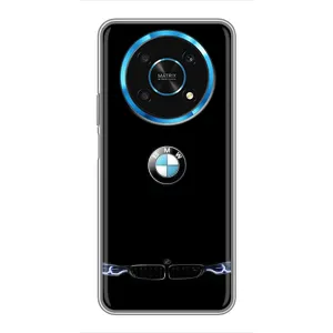 Силиконовый бампер с картинкой машины на Huawei Honor Magic 6 Lite 5G (Черный BMW)