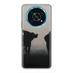 Чехлы на военную тематику для Huawei Honor Magic 6 Lite 5G (Бой солдат)