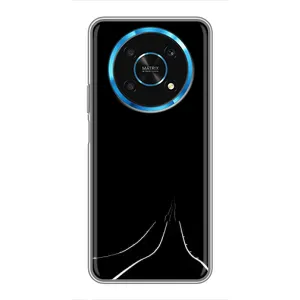 Чехол с картинками на черном фоне для Huawei Honor Magic 6 Lite 5G (Дорога)