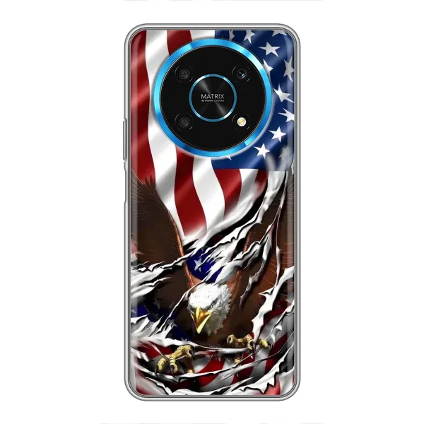 Чехол с рисунком «Флаг USA» для Huawei Honor Magic 6 Lite 5G Чехол с рисунком «Флаг USA» для Huawei Honor Magic 6 Lite 5G