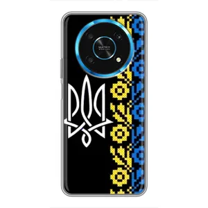Силіконовый Чохол на Huawei Honor Magic 6 Lite 5G (Герб и вишиванка)