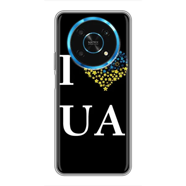 Чехол с рисунком «I Love UA» для Huawei Honor Magic 6 Lite 5G Чехол с рисунком «I Love UA» для Huawei Honor Magic 6 Lite 5G