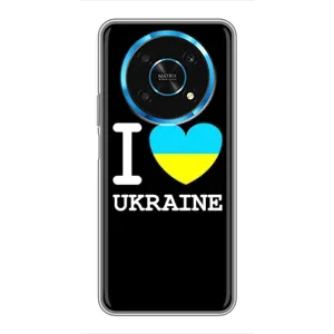 Чехол с Украинской символикой на Хуавей Хонор Меджик 6 Лайт 5G (I Love Ukraine)