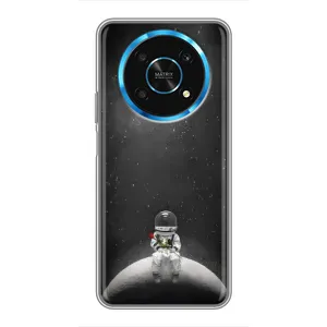Силиконовый Чехол с принтом "Космонавты" на Huawei Honor Magic 6 Lite 5G (Космонавт романтик)