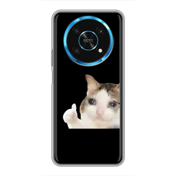 Чехол с рисунком «Кот в слезах» для Huawei Honor Magic 6 Lite 5G Чехол с рисунком «Кот в слезах» для Huawei Honor Magic 6 Lite 5G