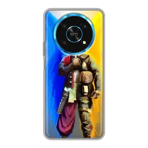 Чехол с картинкой (Патриотический КОЗАК) на Huawei Honor Magic 6 Lite 5G (Козак с крыльями)