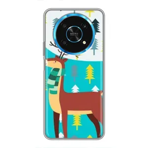 Силіконовий бампер з картинкою звірів для Huawei Honor Magic 6 Lite 5G (Олень із шарфом)