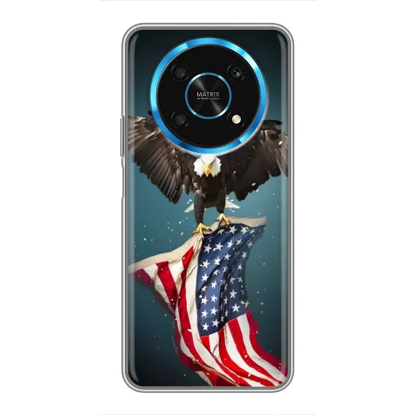 Чехол с рисунком «Орел и флаг» для Huawei Honor Magic 6 Lite 5G Чехол с рисунком «Орел и флаг» для Huawei Honor Magic 6 Lite 5G