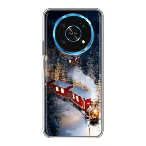 Силіконовий бампер на різдво для Huawei Honor Magic 6 Lite 5G (Потяг)