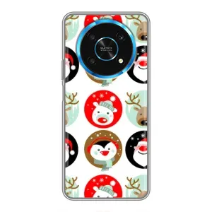 Силіконовий бампер на різдво для Huawei Honor Magic 6 Lite 5G (Різдвяний принт)