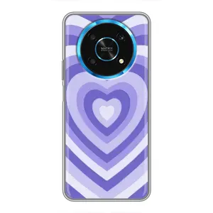 Чехлы с тематикой "Маленькие Сердечки" на Huawei Honor Magic 6 Lite 5G (Сердце фиолет)