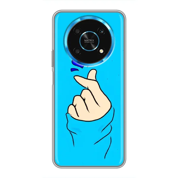 Чехол с рисунком «Сердце на синем» для Huawei Honor Magic 6 Lite 5G Чехол с рисунком «Сердце на синем» для Huawei Honor Magic 6 Lite 5G