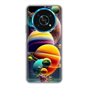 Чехол (ТПУ) с планетами на Huawei Honor Magic 6 Lite 5G (Солнечна система)