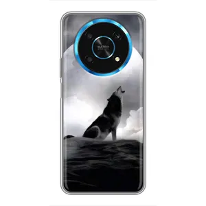 Чохол з Вовком на Huawei Honor Magic 6 Lite 5G (Вовк і місяць)